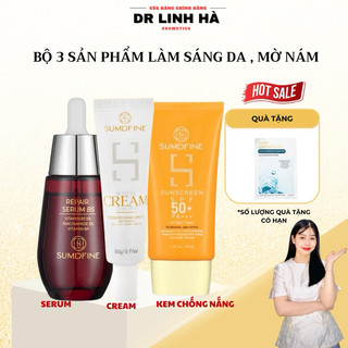  Bộ 3 Sumdfine giảm thâm nám trắng da cho da sáng khoẻ phục hồi ức chế sắc tố  Dr Linh Hà 