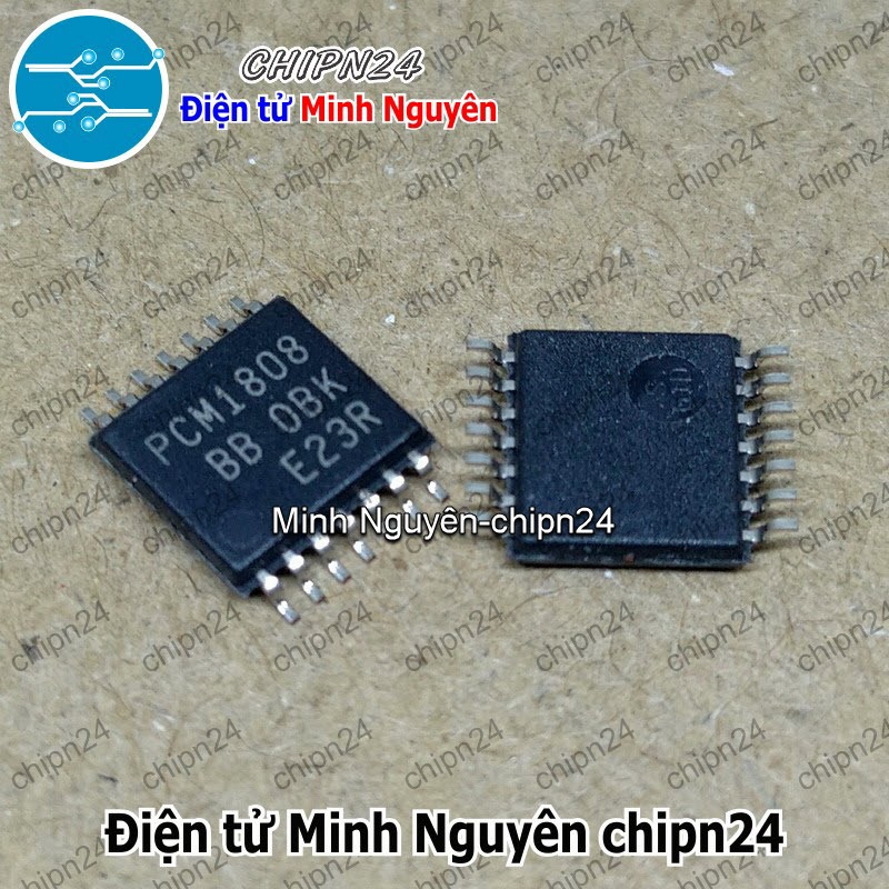 [1 con] (SOP) IC Dán PCM1808 SSOP-14 Hàng Tốt (PCM1808PWR/PW) (IC chuyển đổi tín hiệu ADC 24-bit, 99