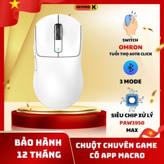 Chuột Máy Tính Bluetooth Không Dây Siêu Chip PAW3395 Attack Shark X3 PRO Tặng Grip Tape, Cảm Biến Cao Cấp