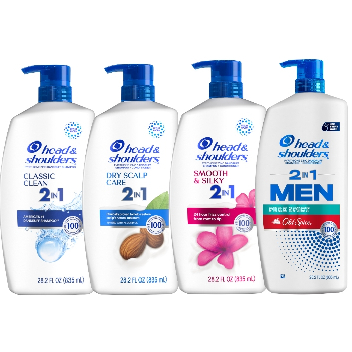 Dầu Gội Và Xả 2in1 Sạch Gàu HEAD & SHOULDERS Mỹ Sạch Sâu/ Dành Cho Da Đầu Khô/ Suôn Mượt/ Hương Nước Hoa - Chai 835ML | BigBuy360 - bigbuy360.vn