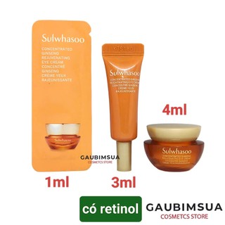 Kem mắt nhân sâm giảm chân chim nếp nhăn Sulwhasoo Ginseng Rejuvenating Eye Cream