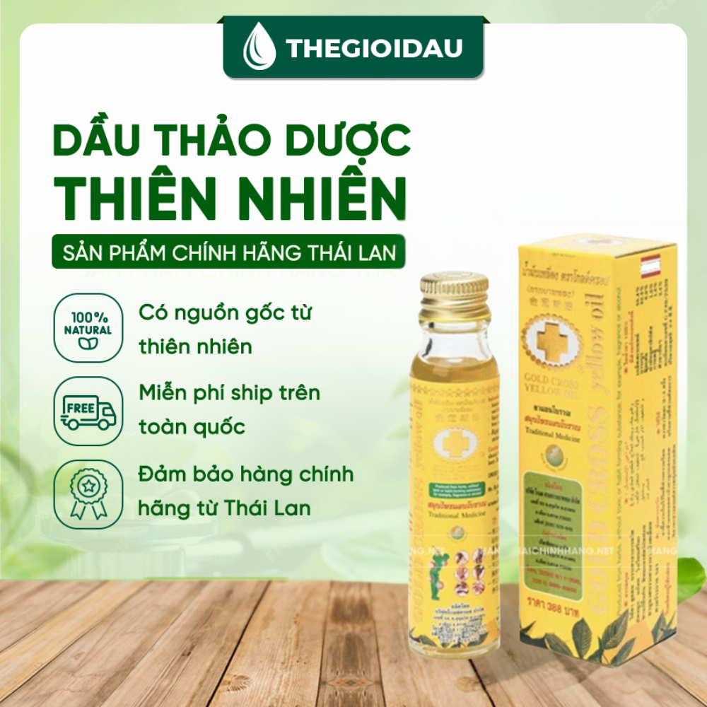 Dầu Thập Tự Vàng Thái Lan 24ml