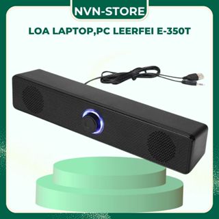 Loa laptop, PC 2.0 Leerfei E-350T thiết kế đơn giản âm bass đẹp