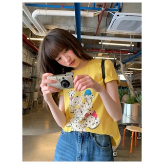 ÁO THUN NỮ IN HÌNH CH,Ó Đ,ỐM DỄ THƯƠNG CÓ SIZE <68KG