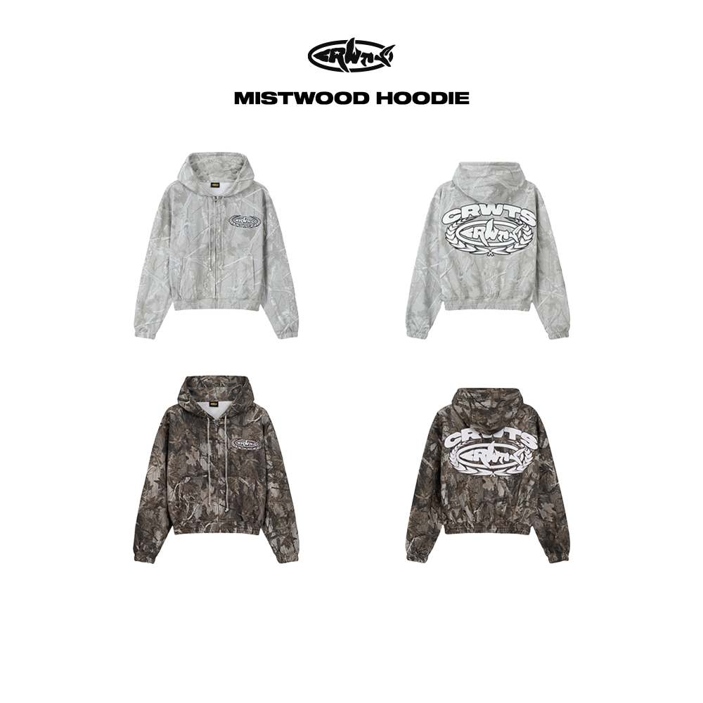 Áo Hoodie Zip Cruehawts Mistwood/ ss25
