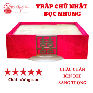 Tráp Đôn Cưới Hỏi Dạm Ngõ  Bọc Nhung - Mâm Trầu Cau - Trái Cây - Bánh kẹo