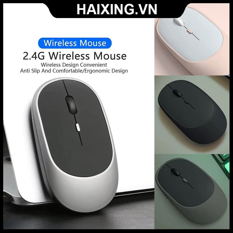 Chuột không dây có thể sạc lại Bluetooth +USB  nhỏ gọn/chống  bluetooth silent/thuận tiện mang đi