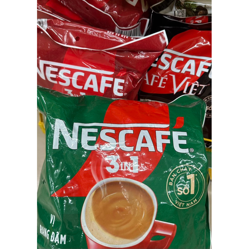 Bịch Cà phê Nescafé 3in1(46 gói đỏ, xanh, đen 35 date mới nhất)