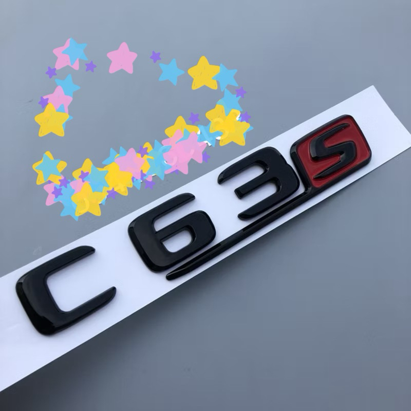 chữ c63s màu đen , Tem c63 amg , logo c63s 4matic