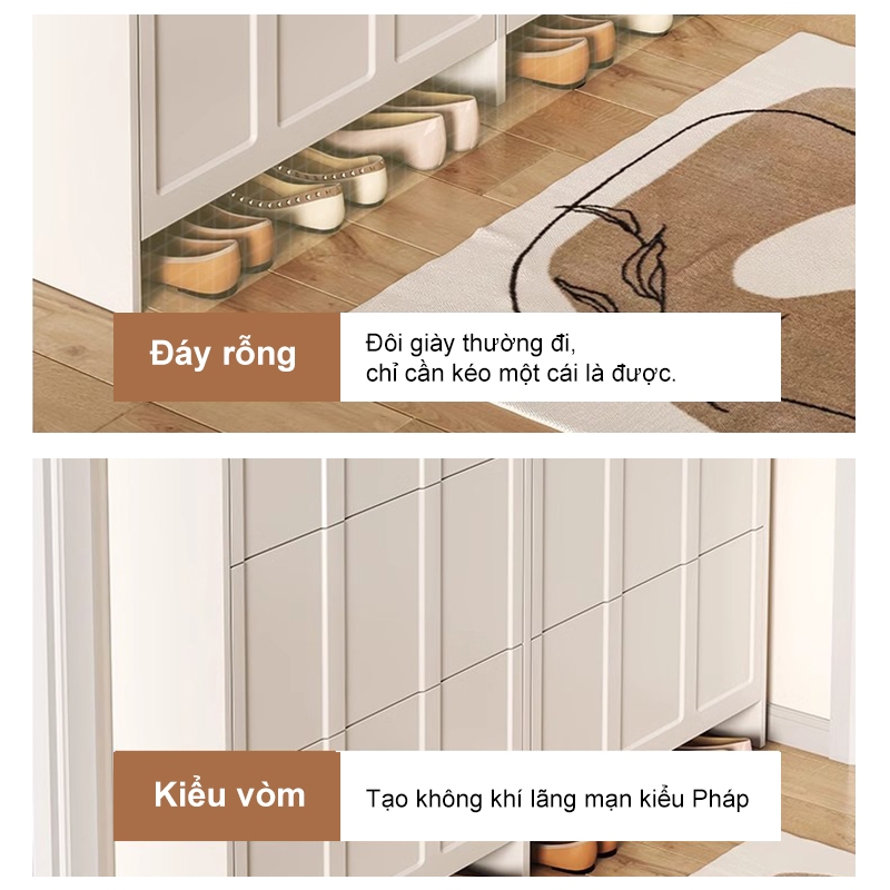 MY Tủ Giày Thông Minh Siêu Mỏng 3 Tầng Cánh Lật Tích Lớn Treo Tường- Có Hậu Kín - Nội Thất An Nhiên | BigBuy360 - bigbuy360.vn