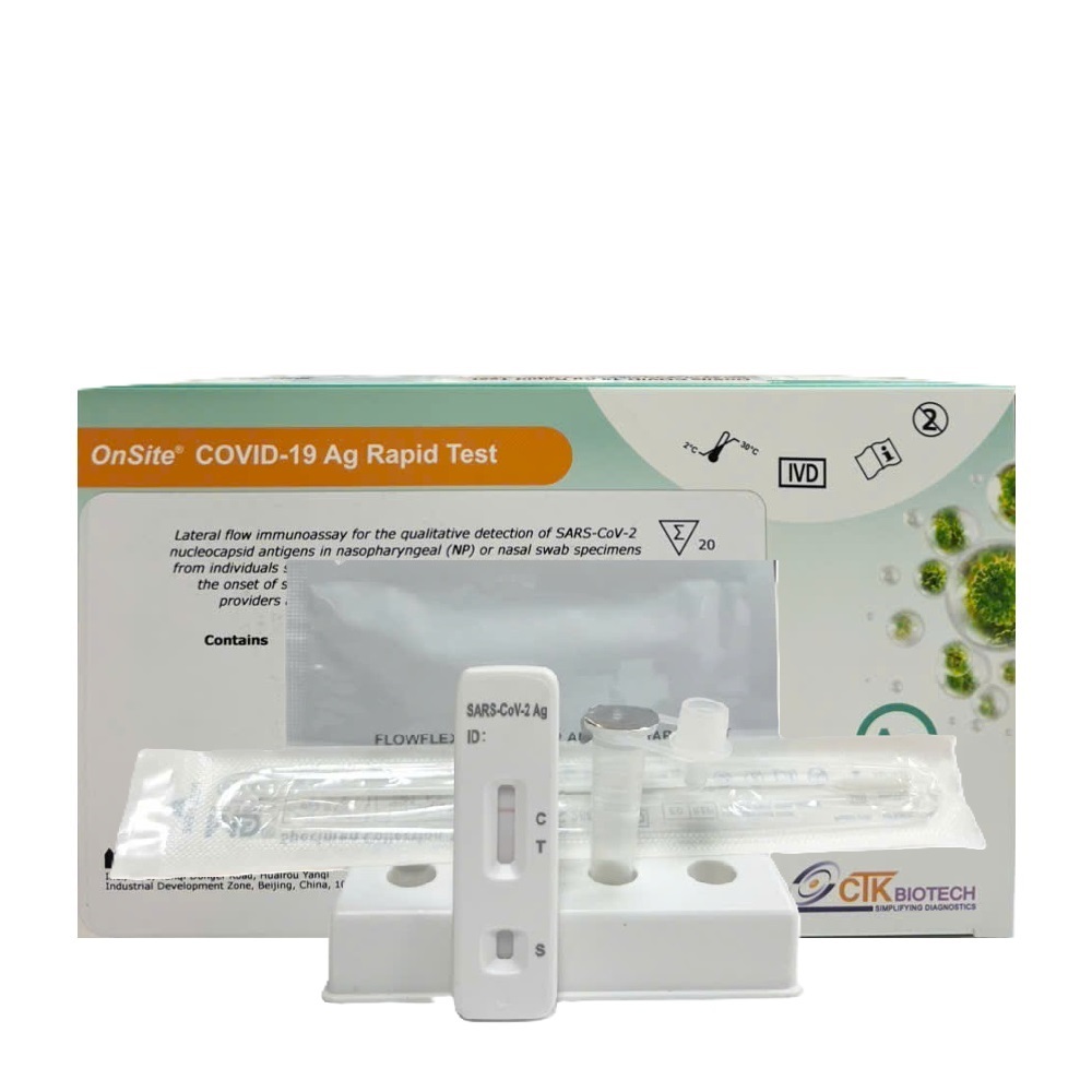 [ HỎA TỐC ] Hộp 20 Test Covi d 19 CTK Onsite Rapid Test Thương Hiệu Mỹ CTK