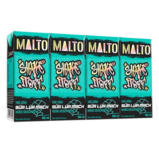 [LỐC 4 HỘP] Sữa lúa mạch hương socola bạc hà Malto Lof Kun 180ml