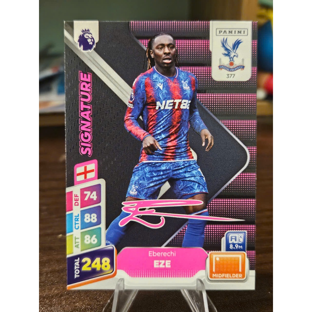 Thẻ SIGNATURE Eberechi Eze Panini Plus Premier League 2024/2025 (Crystal Palace) (24/25)