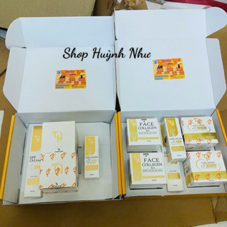   CHÍNH HÃNG Combo kem face Collagen x3 Đông Anh 4 món kem ngày-kem đêm - chống nắng-serum nguyễn huỳnh như 