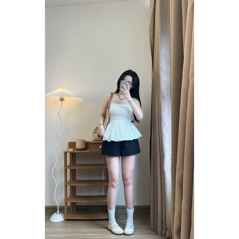 Áo Ống Bí Chất Gió Nhăn Form Xoè Hot Trend, Áo Quây Nữ | BigBuy360 - bigbuy360.vn