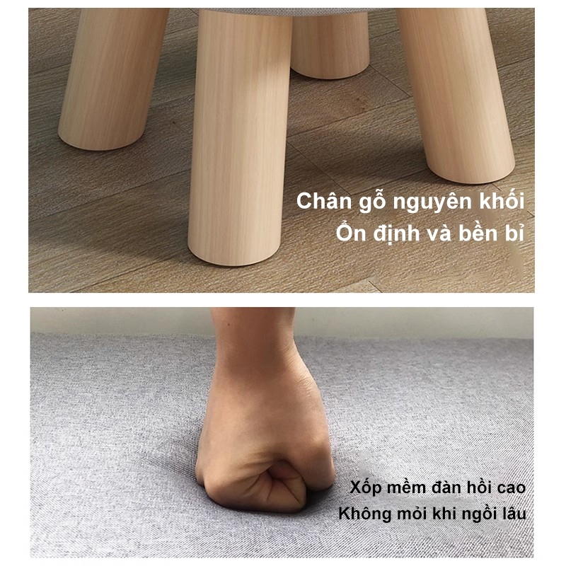 MY Ghế Sofa , đôn bàn trà bằng nỉ nhung Ghế bàn trang điểm,cao cấp nhiều màu sắc Đôn ghế decor | BigBuy360 - bigbuy360.vn