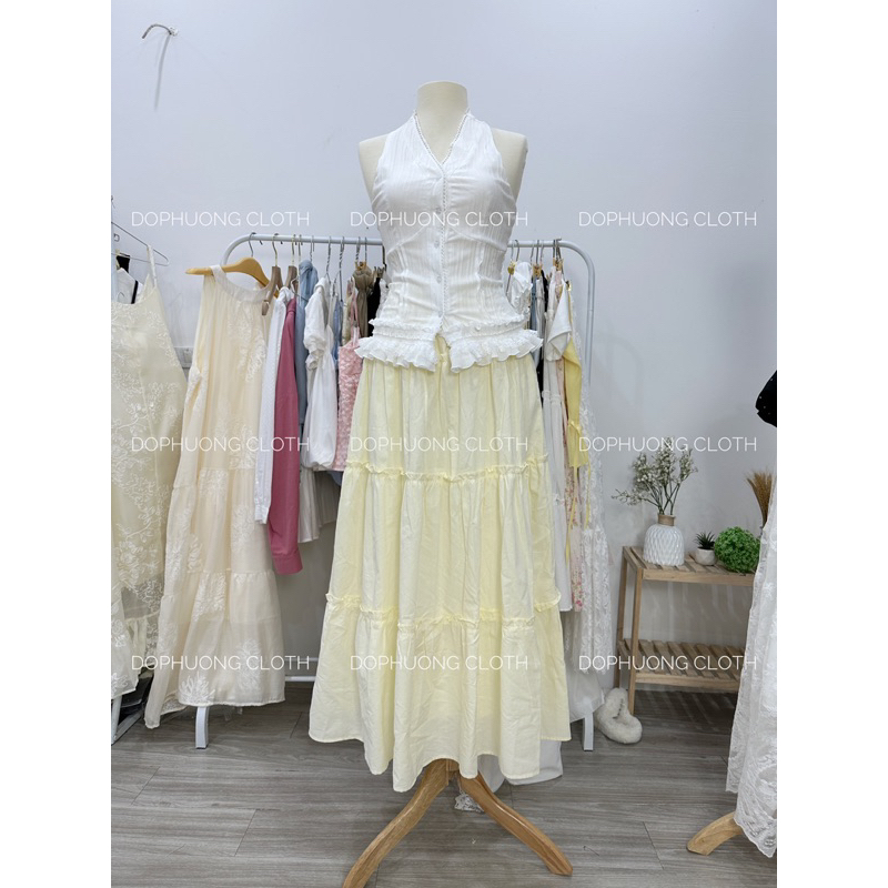 (HÀNG L1 SIZE S/M ) Áo Sơ Mi Cổ Yếm Xếp Viền Ren Áo Kiểu Nữ Xẻ Cổ V Phối Bèo Ulzzang Tiểu Thư Đi Chơi Biển Nhún Bèo TIBU | BigBuy360 - bigbuy360.vn