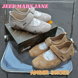   RẺ VÔ ĐỊCH  GIÀY JEEP MARY JANE AUTHENTIC AMBER MÀU XÁM -GIÀY BÚP BÊ ĐẾ BỆT QUAI DÁN DÀNH CHO NỮ PX231WAS575 