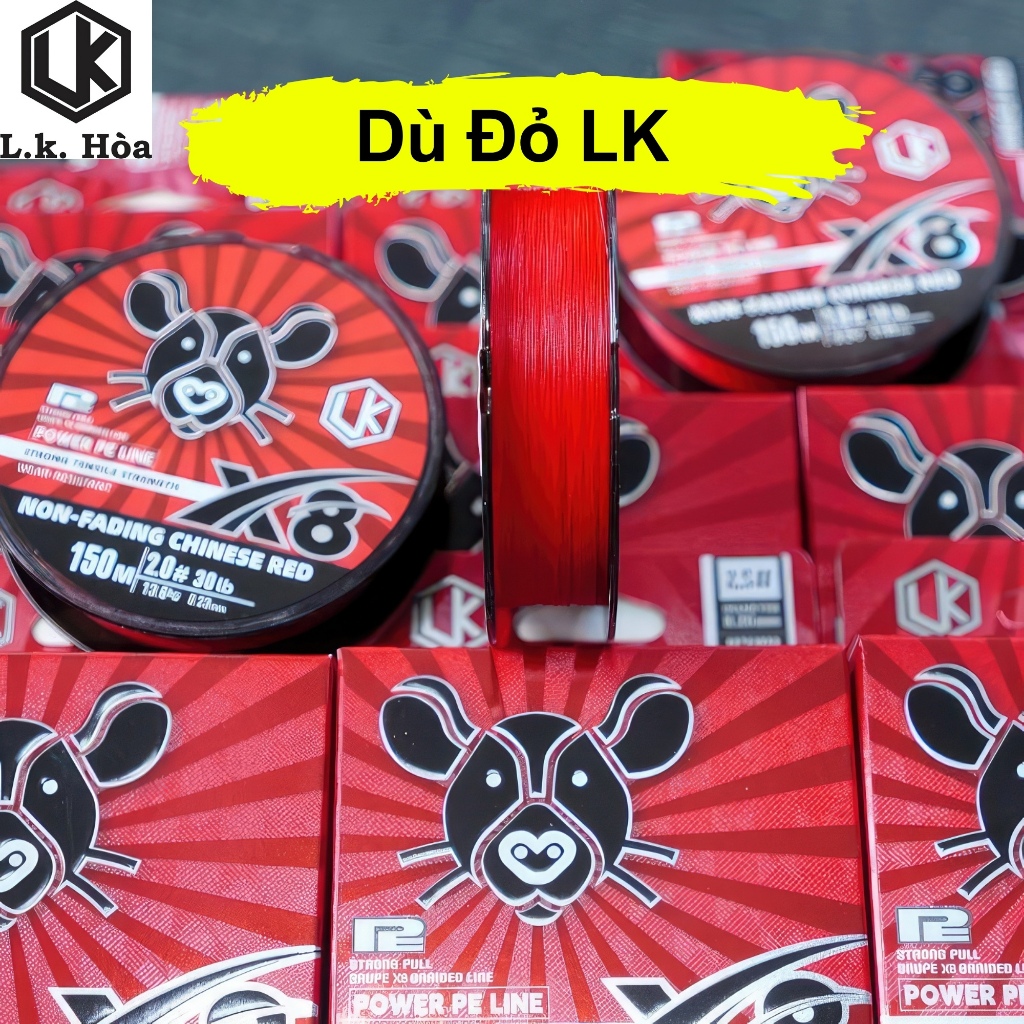 DÙ CÂU CHUYÊN LURE LK RED X8 DÀI 150M, DÙ CÂU KHÔNG PHAI MÀU
