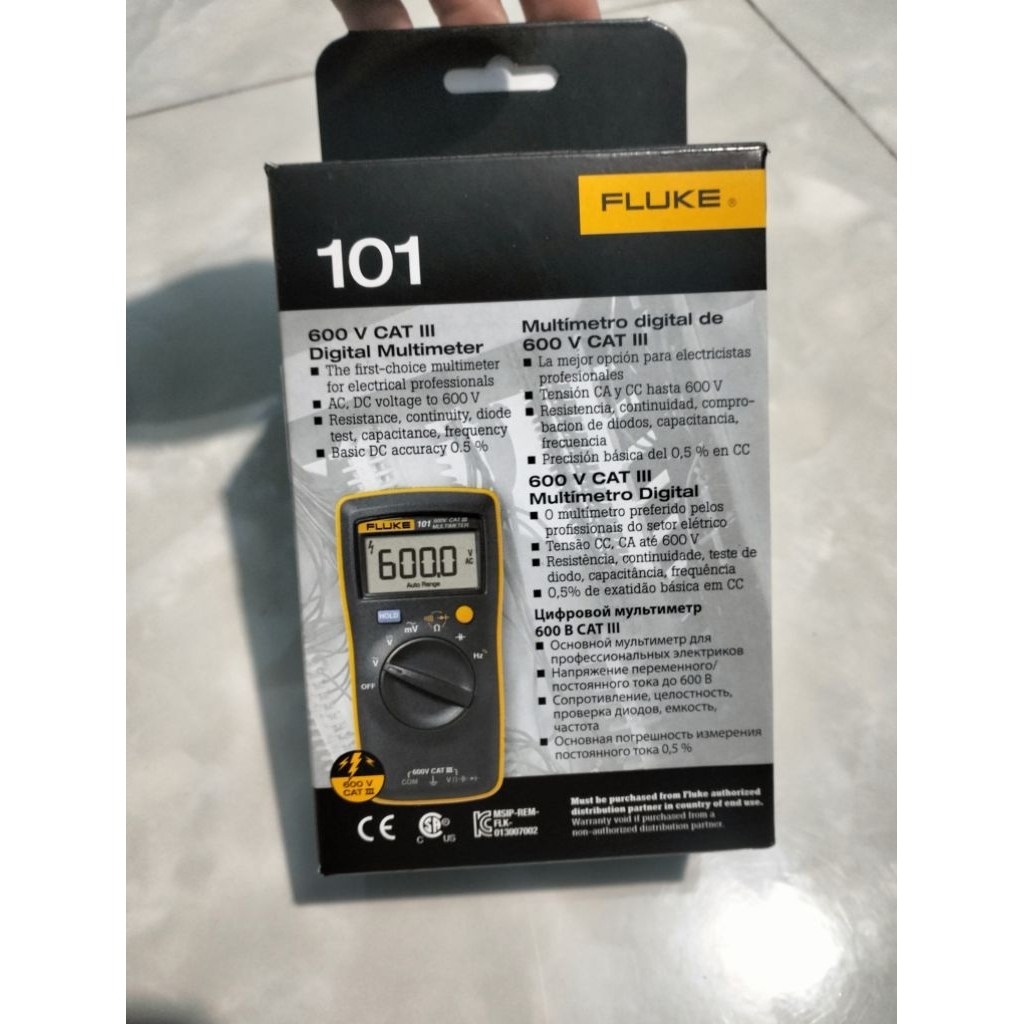 Đồng hồ bỏ túi Fluke 101 đo tần số, tụ điện