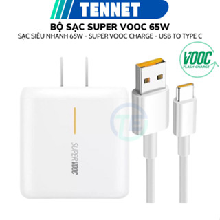  Bộ Sạc Nhanh SUPERVOOC OP 65W Củ Sạc SUPERVOOC Chất Liệu Nhựa PC An Toàn Không Nóng Máy Cáp TypeC 6A Cho Điện Thoại 