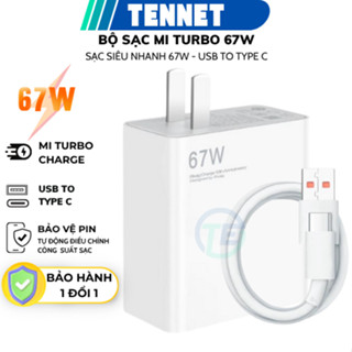 Bộ Cục Củ Và Dây Cáp Sạc Siêu Nhanh MI TURBO 67W Công Suất Thực 33w Cáp Sạc 6A Dùng Cho Điện Thoại, Máy Tính Bảng Nhà Mi