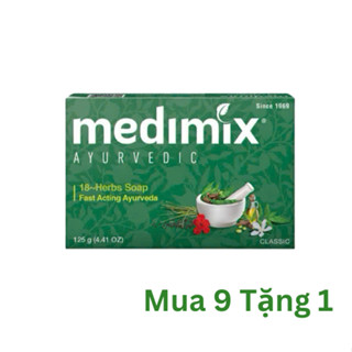 Set 9 xà phòng Medimix 18 loại thảo dược 125g/bánh Tặng 1 xà phòng 125g