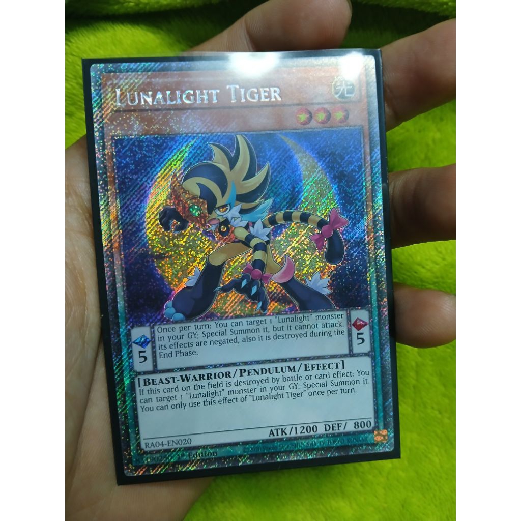 [Yugioh Biên Hòa Store] 1 lá thẻ bài Lunalight Tiger - RA04-EN020 - Platinum Secret Rare 1st Edition