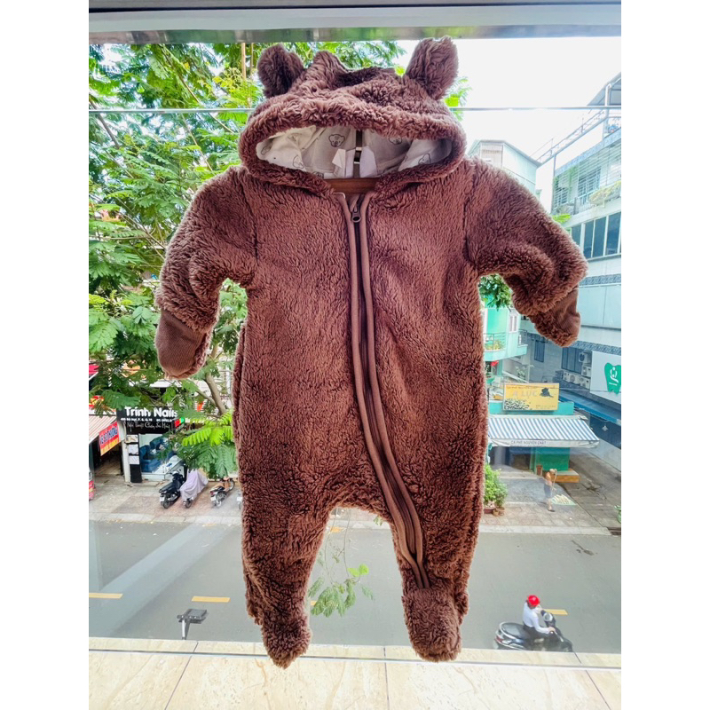 Body lông cừu dành cho bé 0-3 tháng