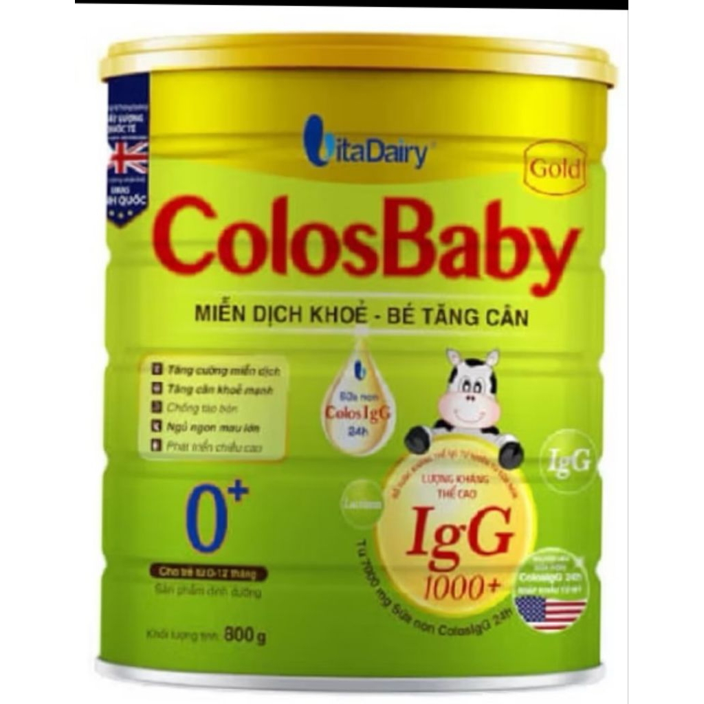 Sữa  Colos Baby Gold 0+,1+ ,2+/ 800g