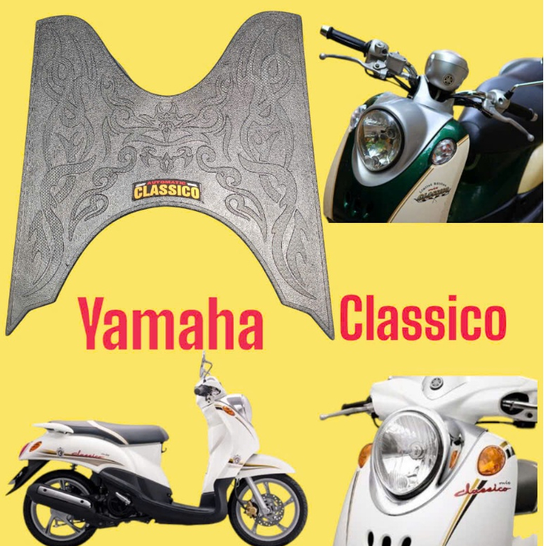 thảm lót sàn xe yamaha classico,thảm lót chân classico,thảm để chân classico,thảm lót cao su xe clas