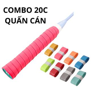 COMBO 20 Cái Quấn Cán Vợt Cầu Lông , Vợt Pickleball , mềm mại bám tay , thấm hút mồ hôi