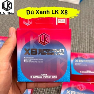  DÂY DÙ PE X8 CHUYÊN CÂU LURE LK HÒA - DÀI 100M 150M FULL SIZE 0,6-3,0 