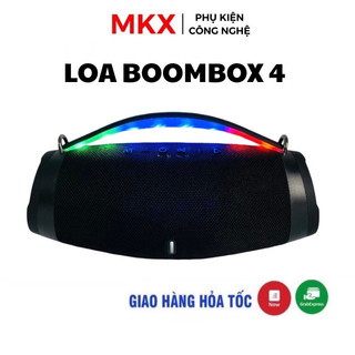  Loa Bluetooth BOOMBOX 4  bản nâng cấp của Boombox 3  đèn led RGB đẹp công suất lớn nghe nhạc hay   BH 12 tháng  