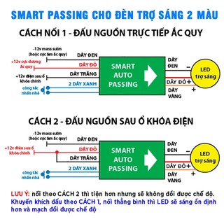 Mạch Auto Pasing Trợ Sáng 2 Màu Mini