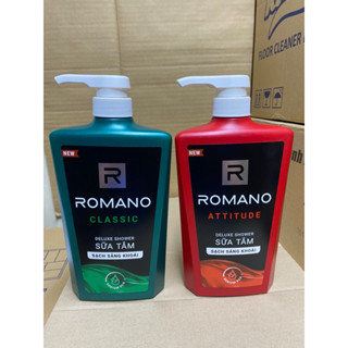 Sữa tắm Romano hương nước hoa Classic| Attitude 650g/chai