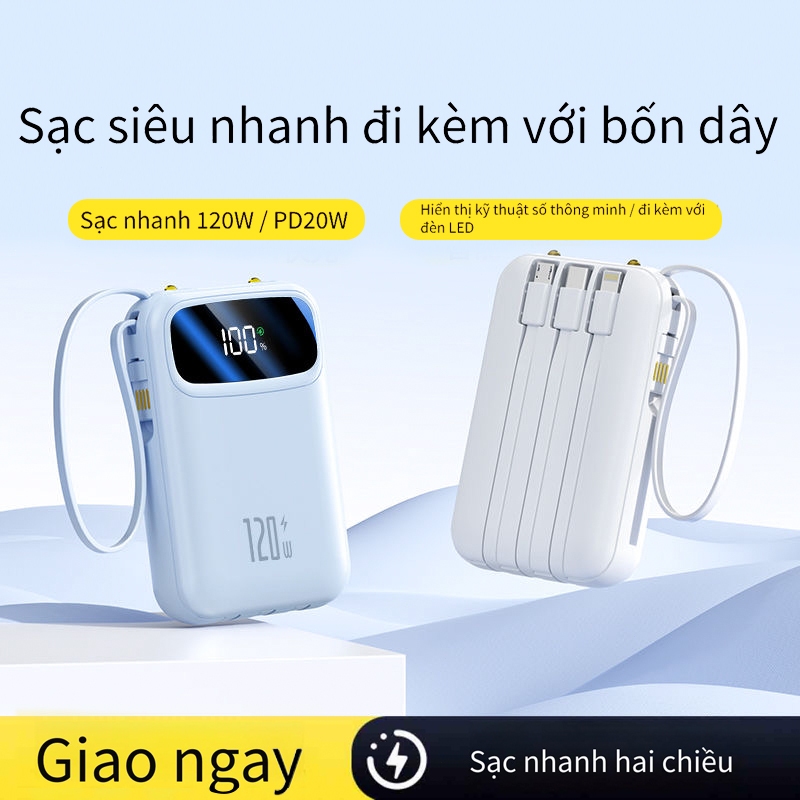Sạc dự phòng YUWEI 20000mAh PD 120w hai cổng tiện dụng cho điện thoại