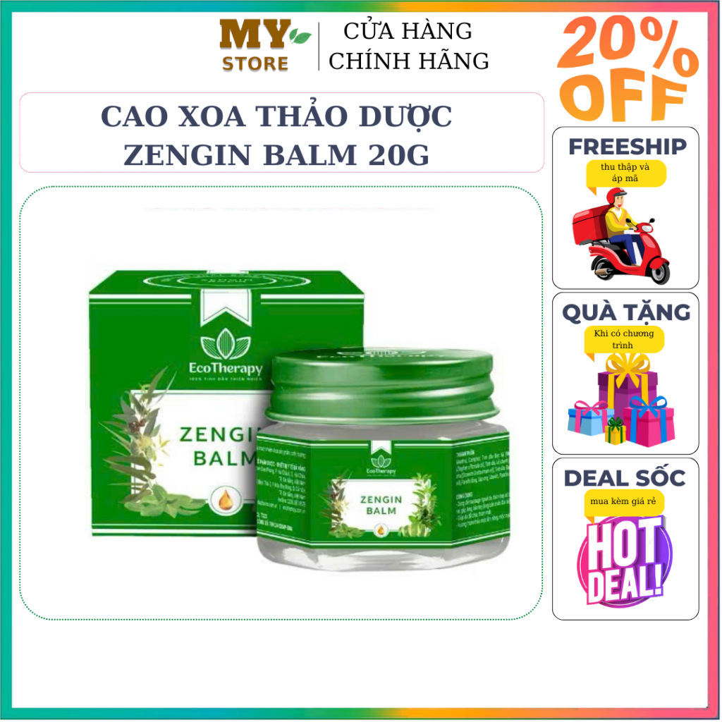 Cao Xoa Thảo Dược Zengin Balm 20g