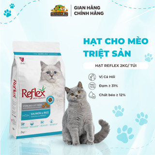 Hạt Cho Mèo Reflex RPCALL 2Kg Thức Ăn Cao Cấp Dinh Dưỡng Mèo Lớn, Mèo Triệt Sản, Hương Vị Cá Hồi - HAPPY PETFAMILY