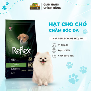 Hạt Cho Chó Reflex Plus 3Kg Thức Ăn Dành Cho Chó Mini Và Chó Con, Hương Vị Thịt Gà - HAPPY PETFAMILY