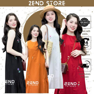 [FORM A RỘNG] ✿ 2END | Váy đũi thêu suông dài đuôi cá có lót lụa siêu đẹp, mềm mát (HÀNG GIỚI HẠN)