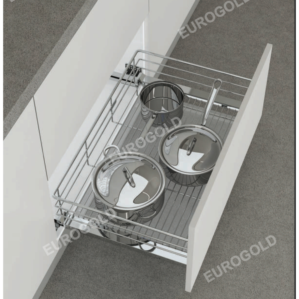 Kệ để xoong nồi inox 304 nan tròn Eurogold