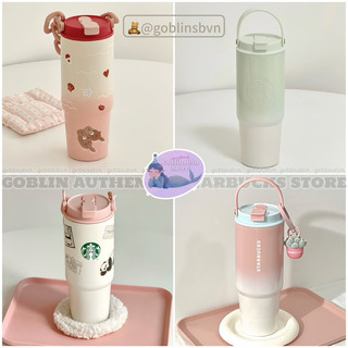   Authentic | Có Sẵn  STARBUCKS CHINA BÌNH GIỮ NHIỆT KÈM QUAI XÁCH STAINLESS STEEL TUMBLER 800ML 