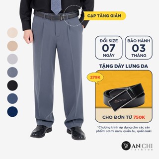 Quần âu nam 1 ly cạp tăng giảm thông minh cao cấp dành cho trung niên ANCHI - QA1LI
