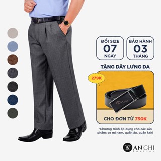 Quần âu 2 ly cao cấp dành cho nam trung niên ANCHI phong cách công sở - ACQA2LI2023L1