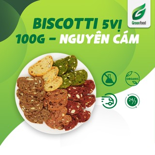Siêu Sale bánh biscotti 5 vị độc quyền Greenfood giảm giá ăn thử. bánh ngũ cốc hạt tổng hợp healthy