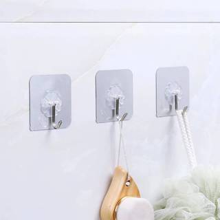 COMBO 10 CÁI Móc Trong Suốt Dán Tường Siêu Dính - Treo Quần Áo, Đồ Gia Dụng Chịu Lực Tốt