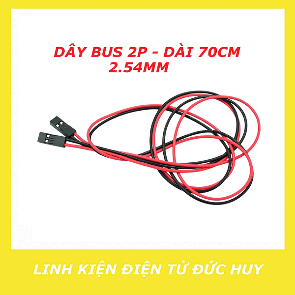 DÂY BUS 2P, 3P, 4P, DÀI 70CM, XH2.54MM