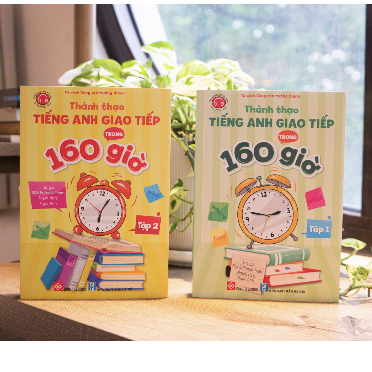 Sách - Thành thạo tiếng Anh giao tiếp trong 160 giờ trọn bộ 2 tập - Đinh Tị Books