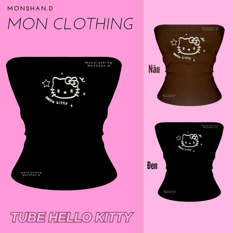 / TUBE KAWAII KITTY / ÁO ỐNG DÀI KITTY BY MON CLOTHING